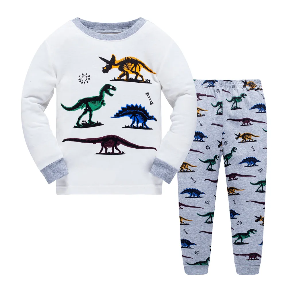 100% Cottons Kids Dinosaur Pajama Set