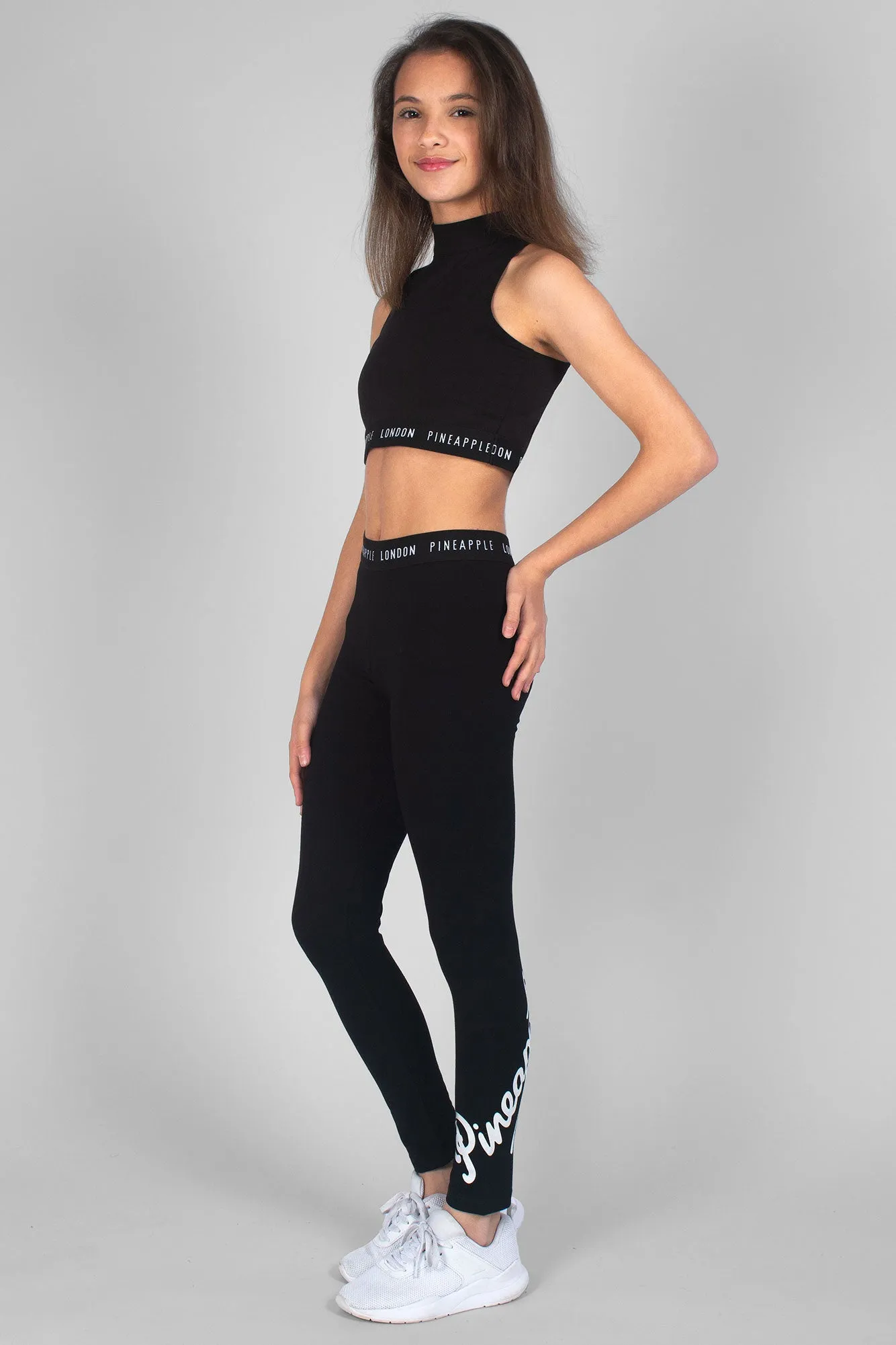 Barbarella Turtle Neck Sleeveless Crop Top