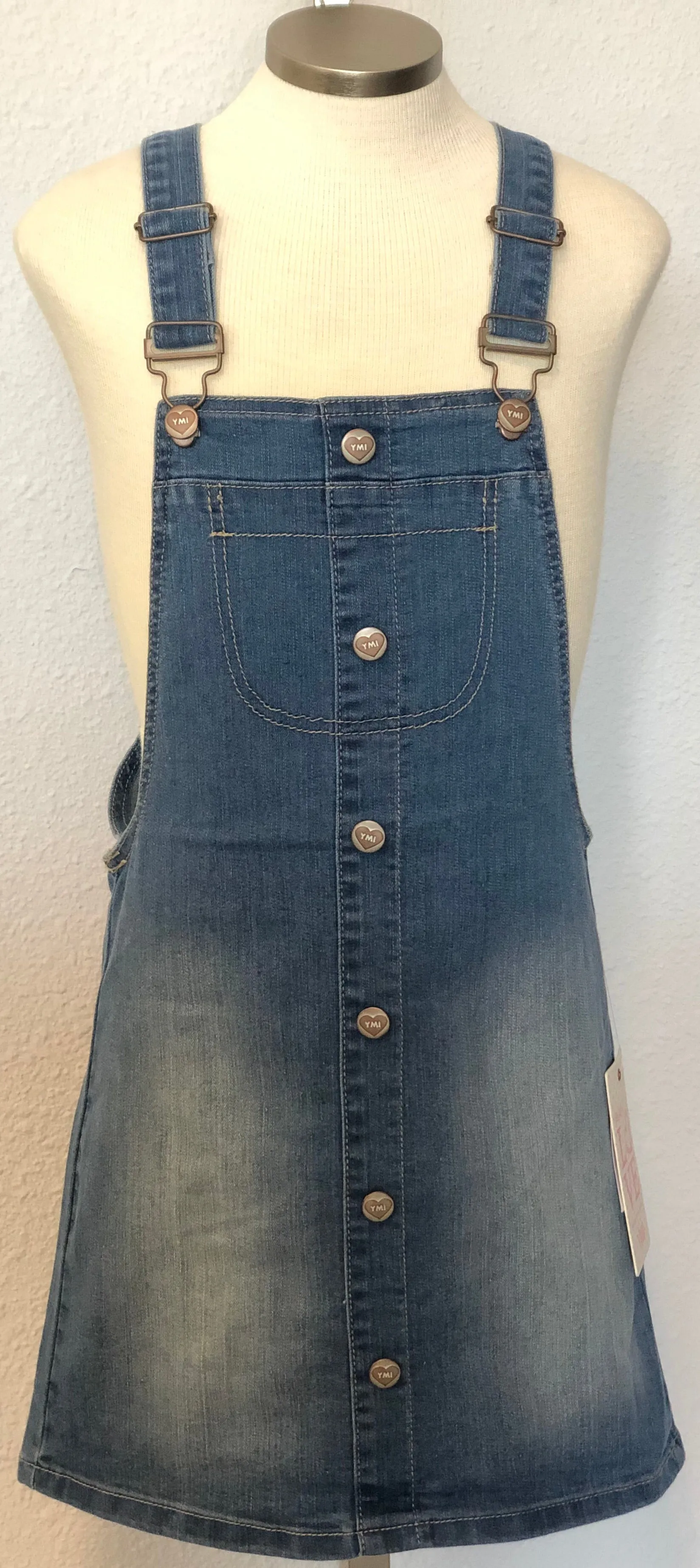 K DENIM OVERALL SKIRT