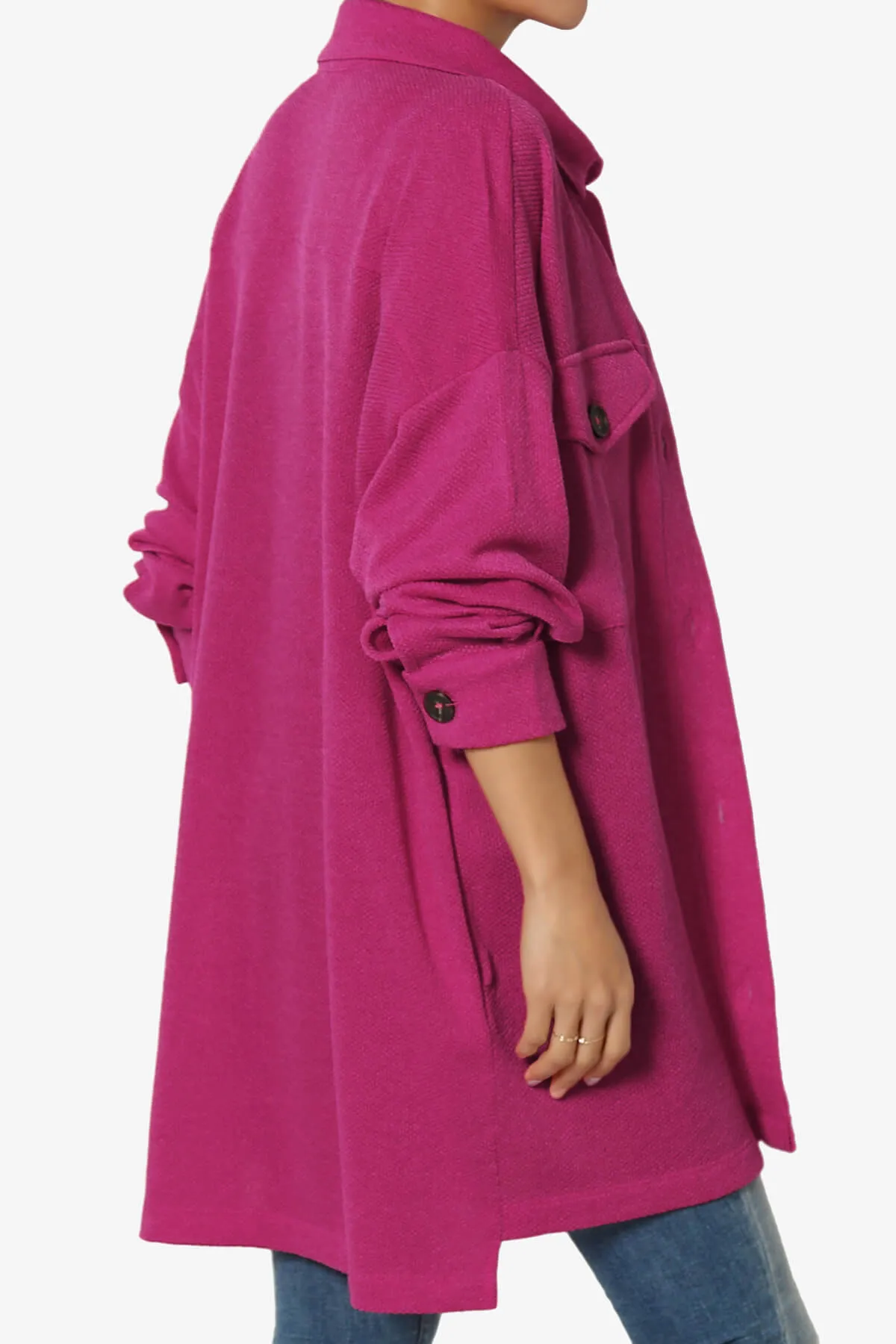 Matryx Jacquard Oversized Shirts Shacket