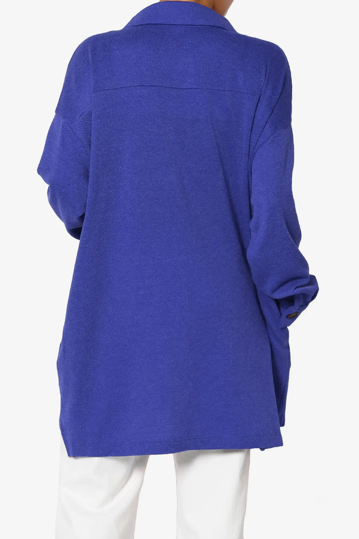Matryx Jacquard Oversized Shirts Shacket