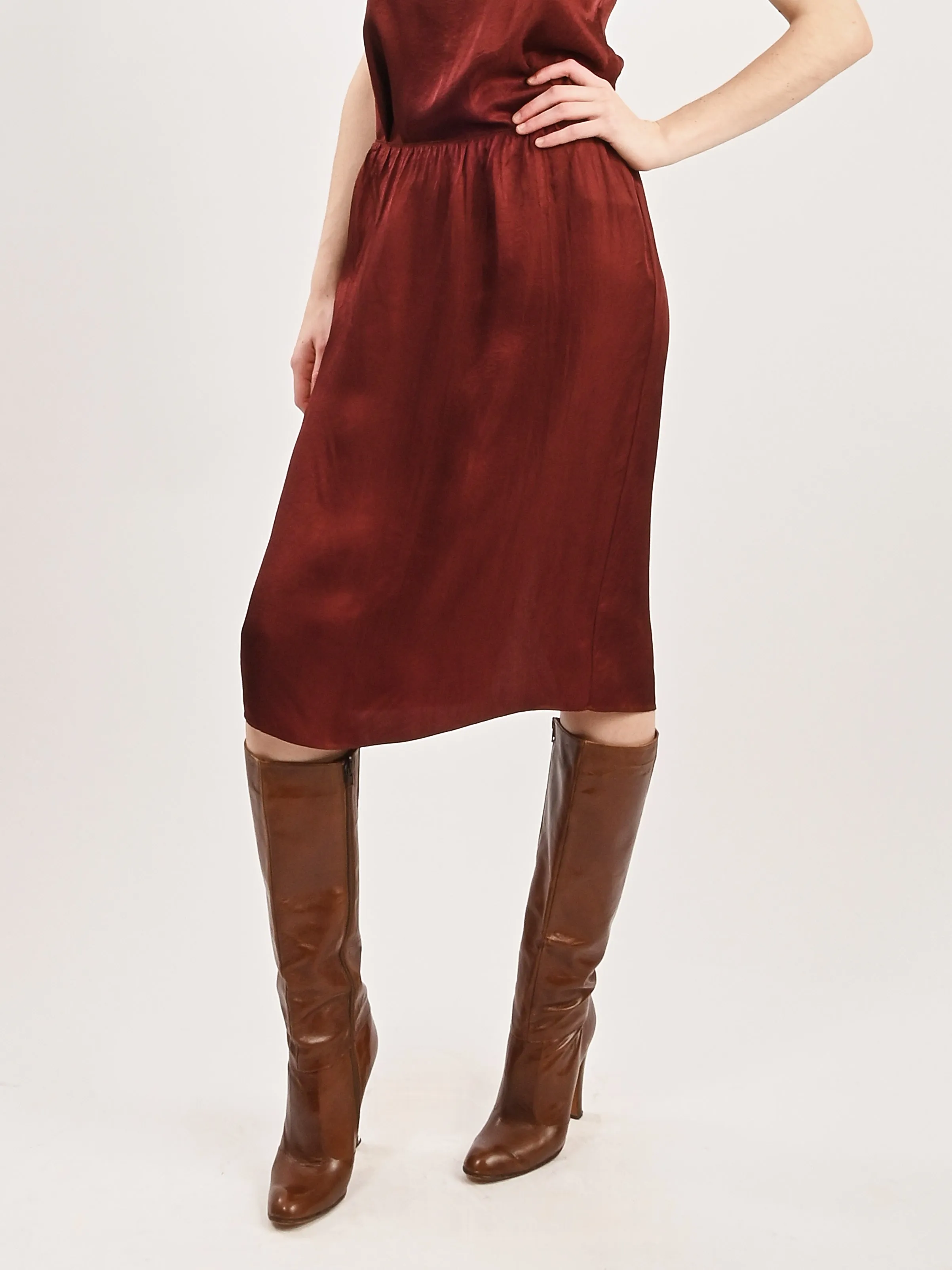 Port Wine The Slip Skirt