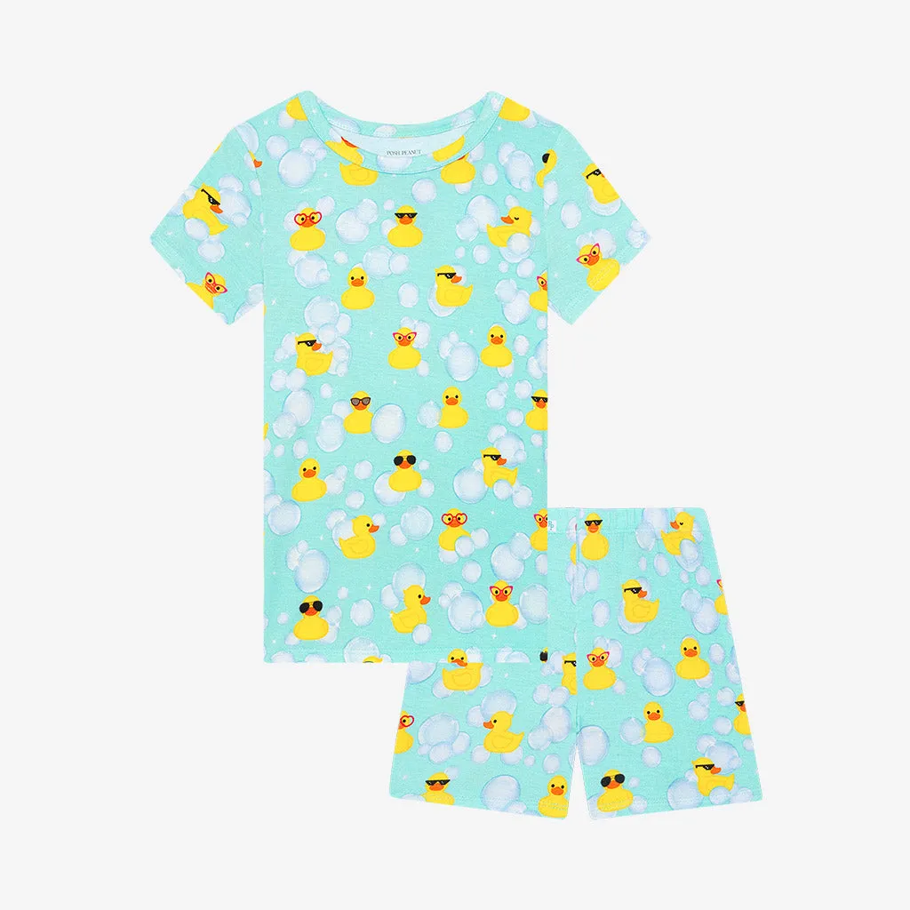 Posh Peanut Ducky Basic Short Sleeve & Short Length Pajama