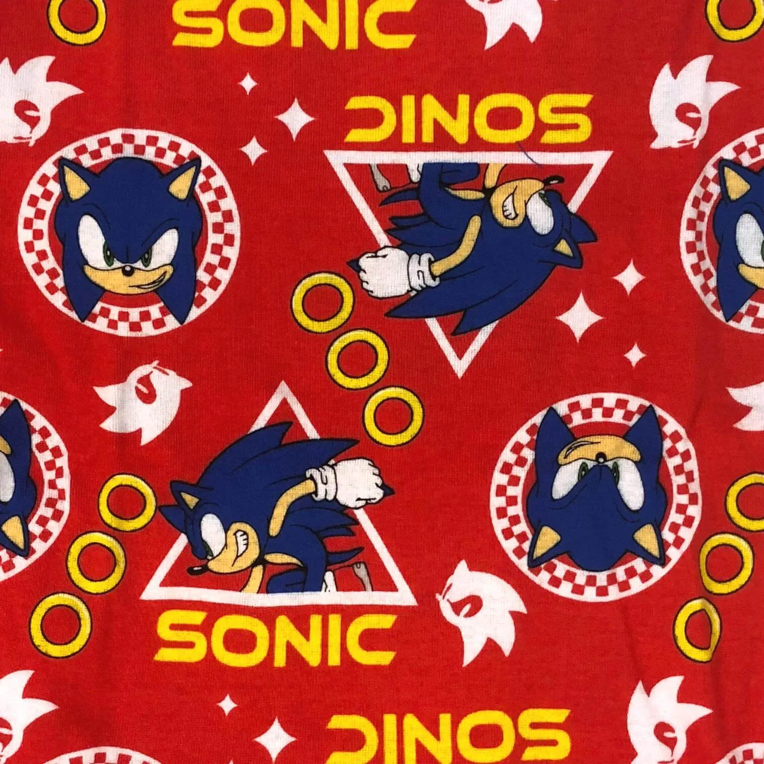 Sonic the Hedgehog Cotton Pajamas for Boys Short Sleeve Kids PJs 4 Piece Set